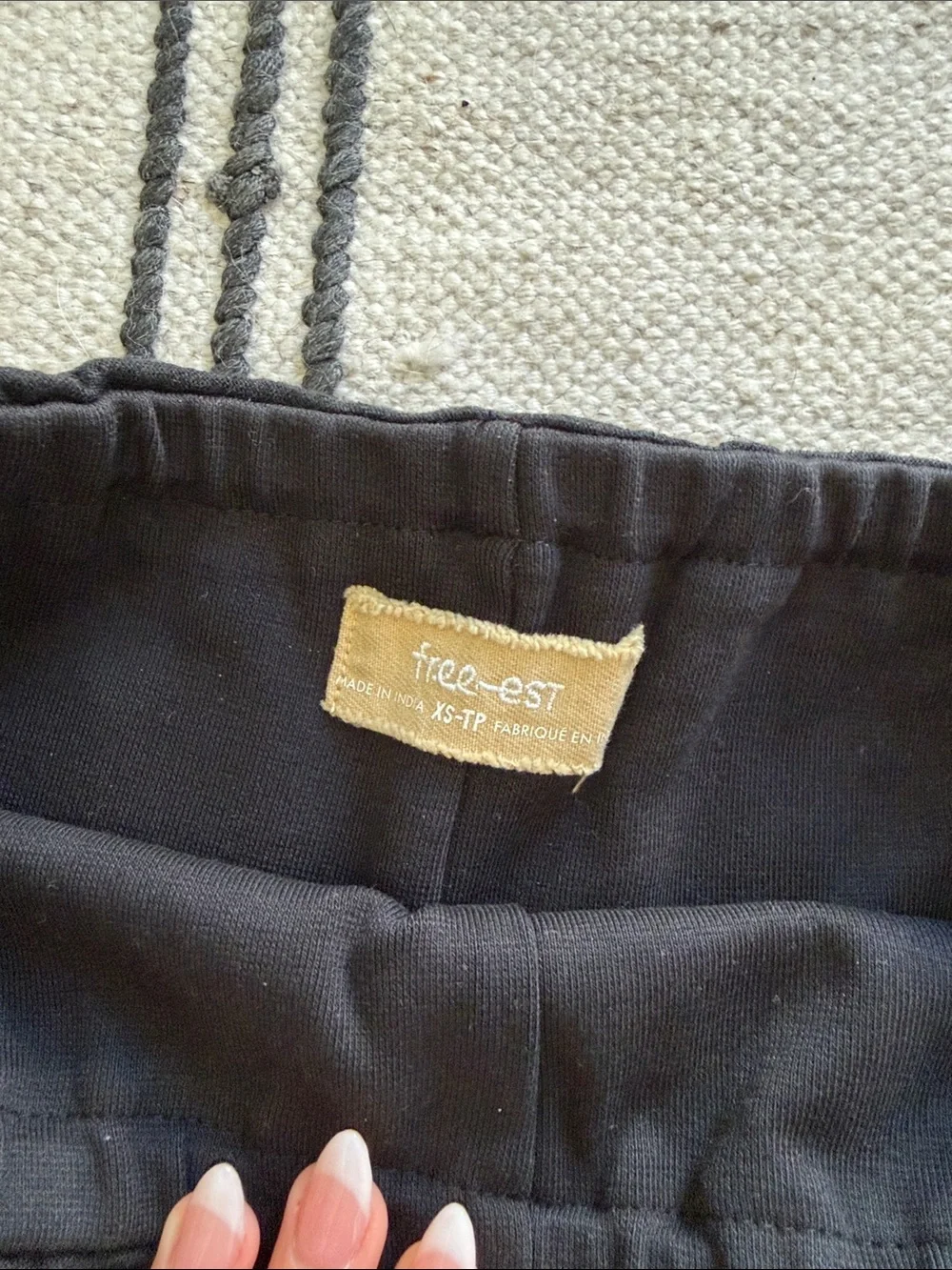 Free People NWT Black Mini Skort
